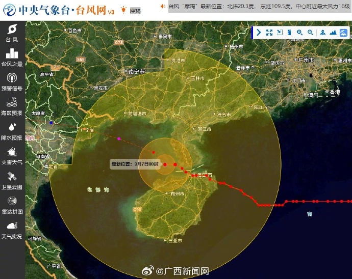 防城港台风最新动态更新